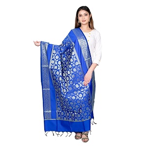 women39s art silk woven banarasi jacquard dupatta