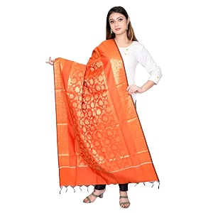 women39s art silk woven banarasi jacquard dupatta