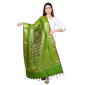 women39s art silk woven banarasi jacquard dupatta