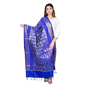 women39s art silk woven banarasi jacquard dupatta