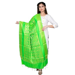 women39s art silk woven banarasi jacquard dupatta