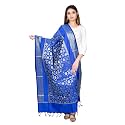 Women's Art Silk Woven Banarasi Jacquard Dupatta