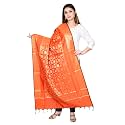 Women's Art Silk Woven Banarasi Jacquard Dupatta