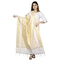 Women's Art Silk Woven Banarasi Jacquard Dupatta