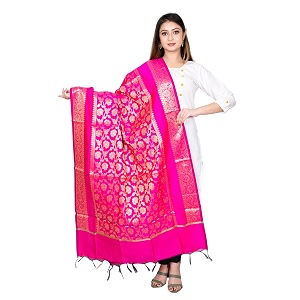 women39s art silk woven banarasi jacquard dupatta