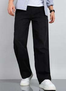 SDFLY Straight Fit Men Black Jeans