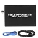 SDI Capture Card USB Video Capture Card, 3G Video Streaming Encoder Decoder SDI to HD Multimedia Interface 1080P