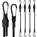 SDTC Tech 72 Inch Adjustable Bungee Cords with Carabiner Hooks