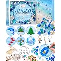 Sea Glass DIY Advent Calendar for Women & Teen Girls, 24pcs DIY Ornaments