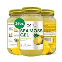 Sea Moss Gel Raw (12 Flavors) 24oz Wildсrafted Gold Sea Moss Gel from Saint Lucia | 92 Vitamins and Minerals | Pure Raw+Non-GMO | Vegan Superfood