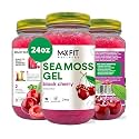 Sea Moss Gel Raw (12 Flavors) 24oz Wildсrafted Gold Sea Moss Gel from Saint Lucia | 92 Vitamins and Minerals | Pure Raw+Non-GMO | Vegan Superfood