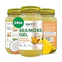 Sea Moss Gel Raw Coconut Pineapple (25 Flavors) 24oz Wildсrafted Gold Sea Moss Gel from Saint Lucia | 92 Vitamins and Minerals | Pure Raw+Non-GMO