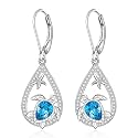Sea Turtle Earrings for Women Chakra Lotus Turtle Earrings Dangle Jewelry