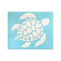 Sea Turtle [Pick Any Color] Vinyl Transfer Sticker Decal for Laptop/Car/Truck/Window/Bumper (3in x 2.7in, White)