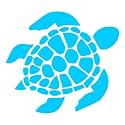 Sea Turtle [Pick Any Color] Vinyl Transfer Sticker Decal for Laptop/Car/Truck/Window/Bumper (3in x 2.7in [40-Pack], Sky Blue)