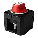 SEAFLO 300A Marine Battery Disconnect Switch, 2-Position Single Circuit ON/Off, 12V/24V/48V Heavy-Duty IP66 Waterproof Battery Isolator for Boat, RV and Auto, with Cover, 1-Pack, CE &amp; RoHS Certified