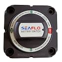 SEAFLO 300A Marine Battery Disconnect Switch, 4-Position Selector OFF/1/2/1+2, 12V/24V/32V Heavy-Duty IP66 Waterproof Battery Isolator for Boat, RV and Auto, 2-Pack, CE & RoHS Certified