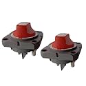 SEAFLO 300A Marine Battery Disconnect Switch, 2-Position Single Circuit ON/Off, 12V/24V/48V Heavy-Duty IP66 Waterproof Battery Isolator for Boat, RV and Auto, No Cover, 2-Pack, CE & RoHS Certified