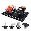 SEAFLO 33 Series Water Pump and Accumulator Tank System - 115V, 3.3 GPM, 45 PSI, 0.2-Gallon Tank | Reduces Cycling | For Marine, RV, Off-Grid, and Home Use | 4-Year Warranty