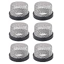 SEAFLO Stainless Steel Mesh Strainer ¾ Inch-14 | Aerator Screen Strainer for Livewell Pump | Corrosion-Resistant, Easy Installation, Marine-Grade Stainless Mesh (6-Pack)