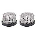 SEAFLO Stainless Steel Mesh Strainer ¾ Inch-14 | Aerator Screen Strainer for Livewell Pump | Corrosion-Resistant, Easy Installation, Marine-Grade Stainless Mesh (2-Pack)