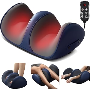 seahelton shiatsu foot massager machine with heatfoot and calf massagerdelivers relief for tired muscles and plantardeep tissue massagerpain reliefpromotes blood circulation gifts for women men