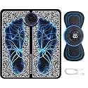 SEAHELTON Wireless Ems Massage Machine,Rechargeable,Portable,&Foldable Design. 8 Modes,19 Intensity Levels For Ultimate Pain Relief Foot Massager Pain Relief Wireless,New-2023
