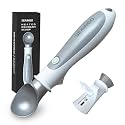 SEAINGO Heated Ice Cream Scoop - Rechargeable, ON/OFF Safety Lock Switch, Two Warming Modes, Ergonomic Handle, Electric Kitchen Tool Nonstick Scooper for Gelato, Frozen Yogurt, Sorbet &amp; More