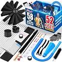Sealegend 58-Piece 52-Feet Dryer Vent Cleaner Kit, Dryer Cleaning Tools
