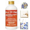 Sealer, Decoupage Glue & Matte Finish,All-in-One Clear Craft Glue, Perfect for Indoor and Outdoor DIY Crafts and Art Projects, with Quick Dry & Cure Time (Matte)