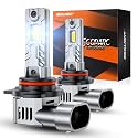 SEALIGHT 9012 Light Bulbs, 30000 LM HIR2 Fog Lights 6000K White, Compatible 1:1 Design, IP67 Waterproof, Easy Plug-N-Play, Pack of 2