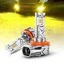 SEALIGHT H11 Yellow LED Fog Light Bulb, 30000LM H8 H16 Fog Lights, 3500K
