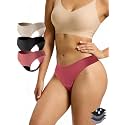 Seamless Thong Period Underwear for Women Teens 3 Pack
