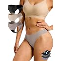 Seamless Thong Period Underwear for Women Teens 3 Pack