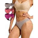 Seamless Thong Period Underwear for Women Teens 3 Pack