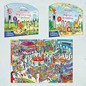 Search &amp; FIND Expedition Activity MATS, Animal Kingdom Activity MATS, and Giant at The MALL Colouring Poster | Combo of 2 Activity MATS with Pen and Colouring Poster
