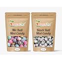 SEASONALKART Combo Pack of Colorful Drops Candy 400 gm & Zebra Drops Black Balls Candy Mint 400 Grams Total 800 Grams