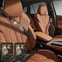 Seat Belt Cover 2 Pack Car Seat Belt Pad Personalized Seat Belt Cushion Pad Cover Camouflage Tiger Harness Pads Shoulder Strap Cover for Adults Truck SUV Backpack