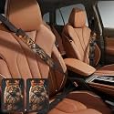 Seat Belt Cover 2 Pack Car Seat Belt Pad Personalized Seat Belt Cushion Pad Cover Cat on Carpet Printed Harness Pads Shoulder Strap Cover for Adults Truck SUV Backpack
