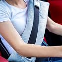Seatbelt Cushion &amp; Seatbelt Pillow, Mastectomy Recovery Supplies (Sky Blue)