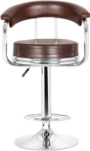 seatfit adjustable swivel bar stool chair with cushion  chrome footrest metal bar stool