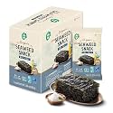 Seaweed Snack Roasted [Sea Salt | Pack of 12] Crispy Premium Korean Laver Sheets | Vegan | Gluten-Free Nori | Low-Calorie | Perfect for Sushi, Rice Bowls, Snacks, Lunchboxes, Picnics, Plant-Based Korean Seaweed Chips - O’food