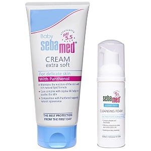 sebamed baby cream extra soft 200ml amp clear face foam 50ml