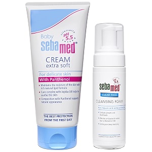 sebamed baby cream extra soft 200ml amp clear face cleansing foam 150ml