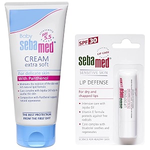 sebamed baby cream extra soft 200ml amp spf 30 lip defense stick 48g