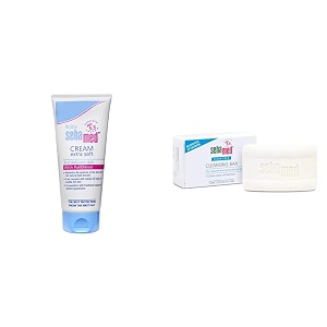 sebamed baby cream extra soft 200ml amp clear face cleansing bar 100g