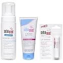 SebaMed Baby Cream, Extra Soft, 200ml &amp; SPF 30 Lip Defense Stick, 4.8g &amp; Clear Face Cleansing Foam, 150ml