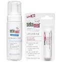 SebaMed SPF 30 Lip Defense Stick, 4.8G And Clear Face Cleansing Foam, 150Ml, Dry Skin