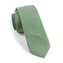 Secdtie Men's Skinny Tie Fashion Causal Cotton Floral Printed Linen Necktie
