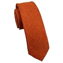 Secdtie Men's Skinny Tie Fashion Causal Cotton Floral Printed Linen Necktie